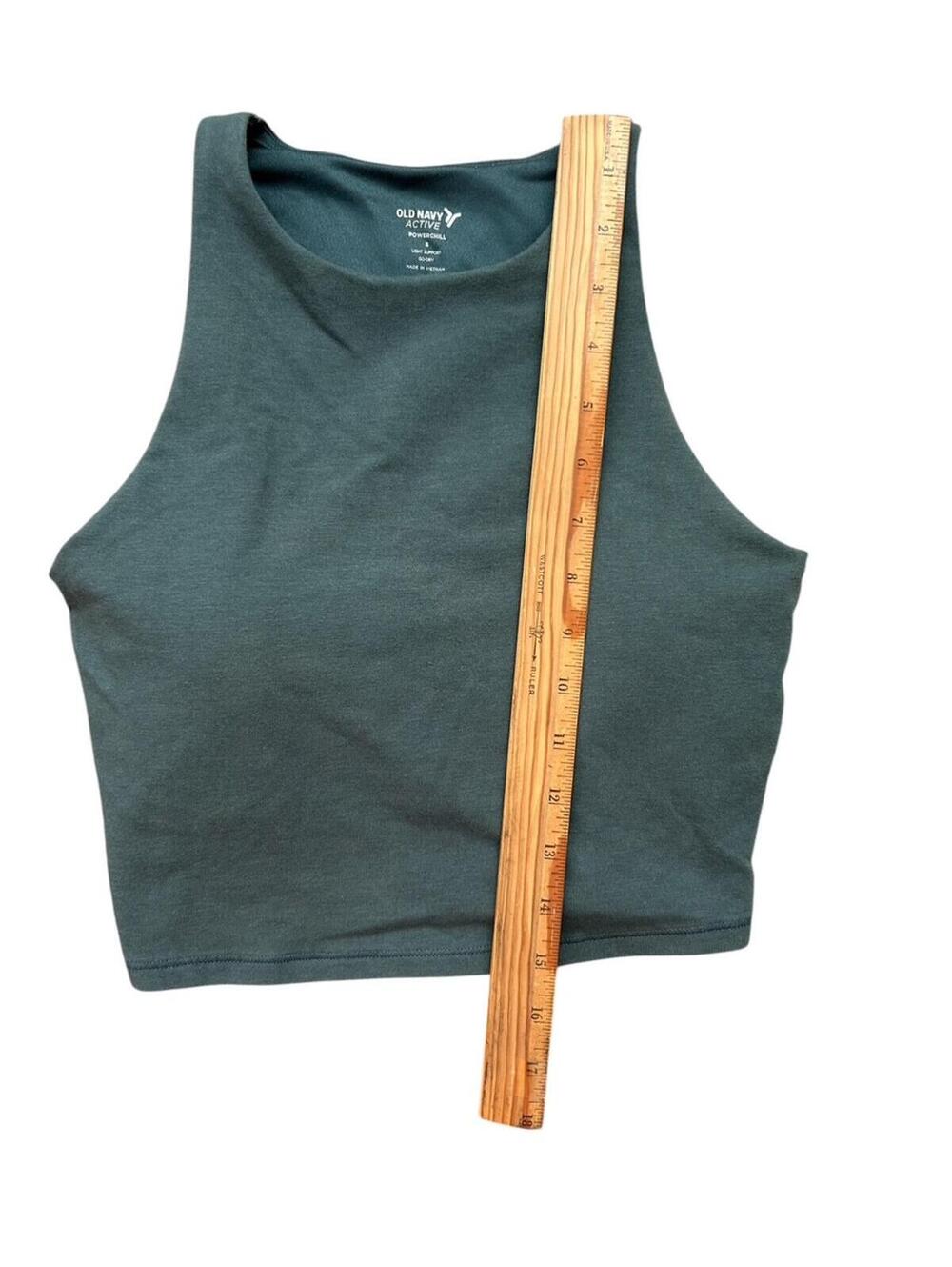 Old Navy Crop Top Sports Bra Sz S PowerChill Lot Of 3 Green Brown Purple Gym - Picture 5 of 9